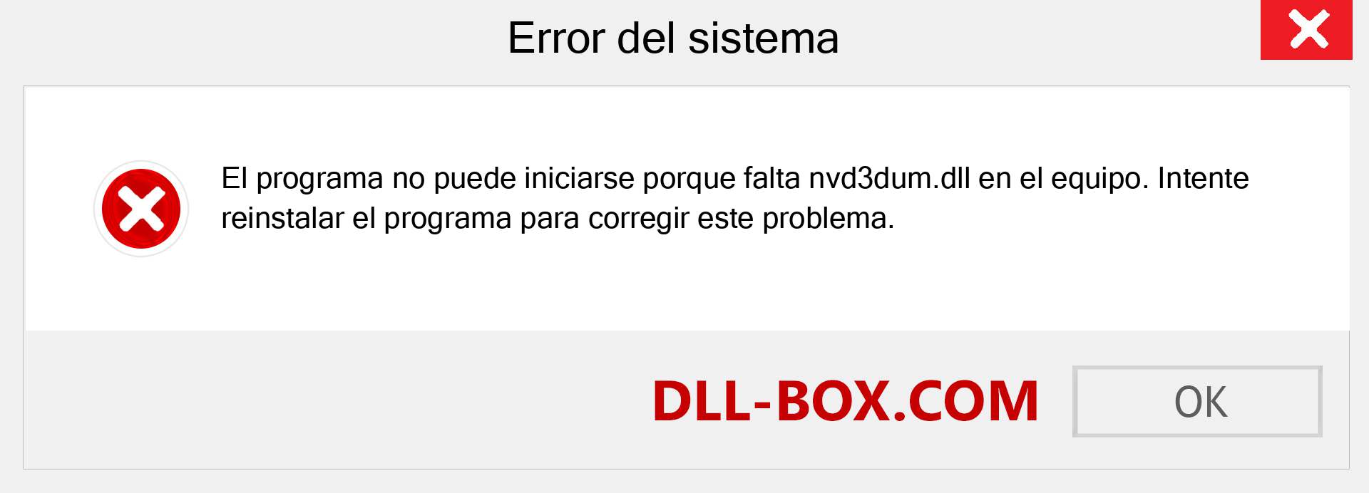 ¿Falta el archivo nvd3dum.dll ?. Descargar para Windows 7, 8, 10 - Corregir nvd3dum dll Missing Error en Windows, fotos, imágenes